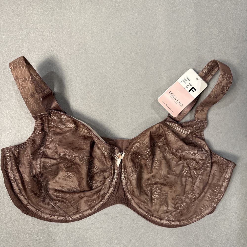 Rosa Faia Fleur Lace 44F Bra Full Cup Non Padded Underwired Bras Lingerie
